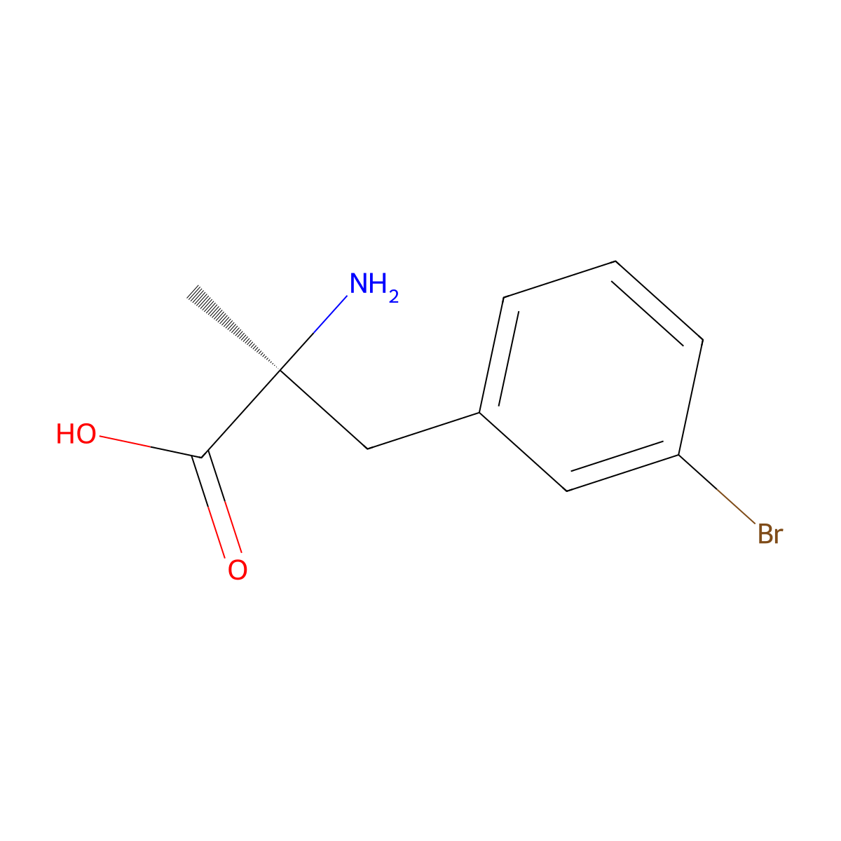 (S)-alpha-Methyl-3-bromophenylalanine molecular structure, CAS 1212117-73-1