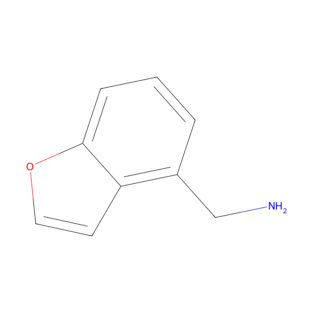 (1-Benzofuran-4-yl)methanamine molecular structure, CAS 121212-25-7