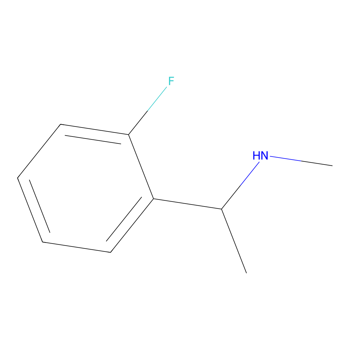 (R)-N-[1-(2-Fluorophenyl)ethyl]methylamine molecular structure, CAS 1212121-08-8