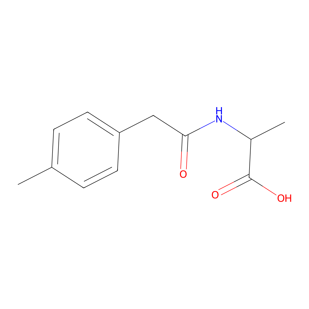 2-[2-(4-Methylphenyl)acetamido]propanoic acid molecular structure, CAS 1212129-21-9