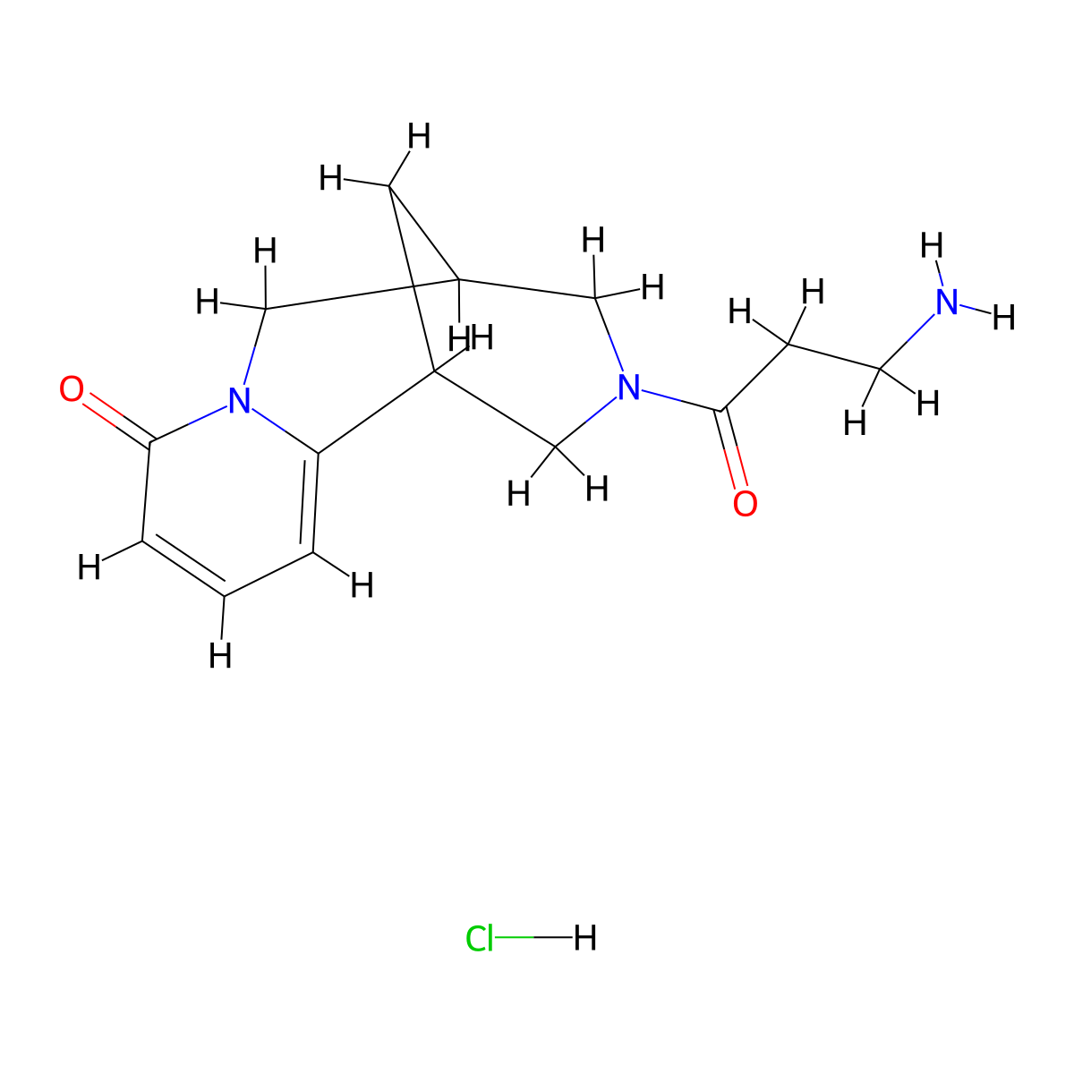 11-(3-Aminopropanoyl)-7,11-diazatricyclo[7.3.1.02,7]trideca-2,4-dien-6-one;hydrochloride molecular structure, CAS 1212135-08-4