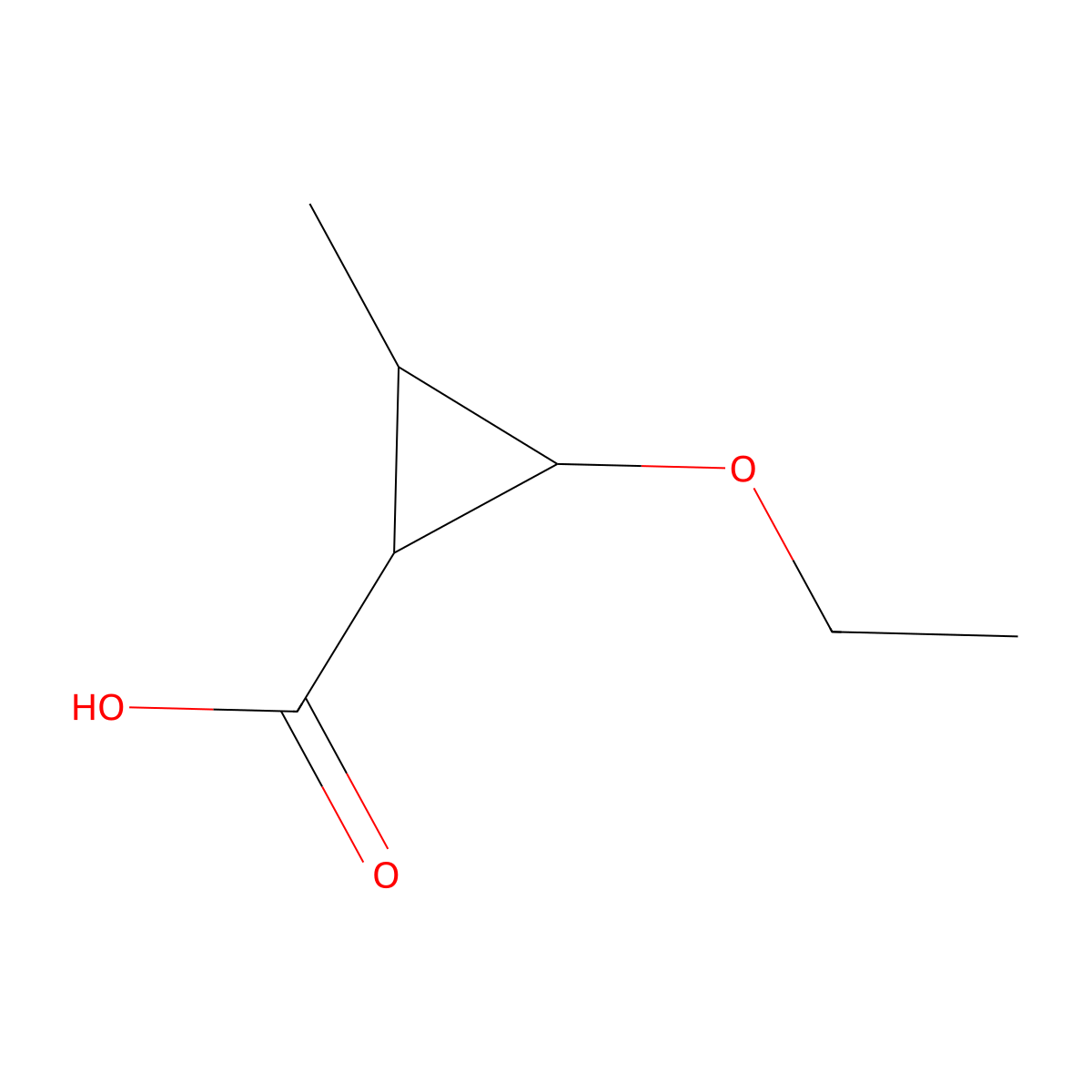 2-Ethoxy-3-methylcyclopropane-1-carboxylic acid molecular structure, CAS 1212142-26-1