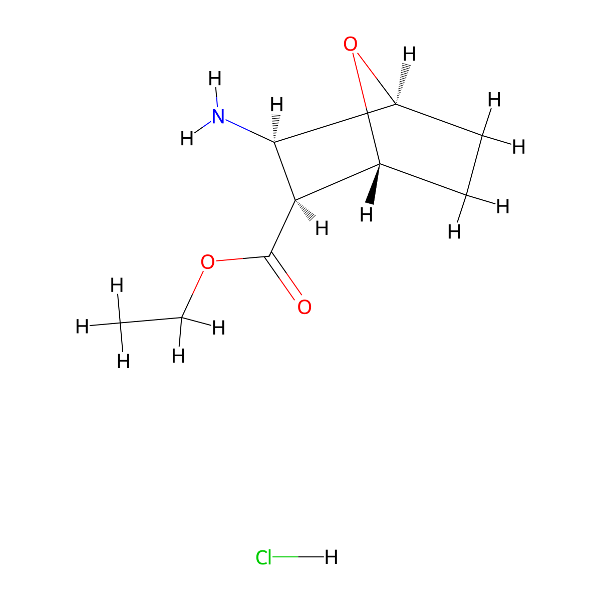 diexo-3-Amino-7-oxa-bicyclo[2.2.1]heptane-2-carboxylic acid ethyl ester hydrochloride molecular structure, CAS 1212145-02-2