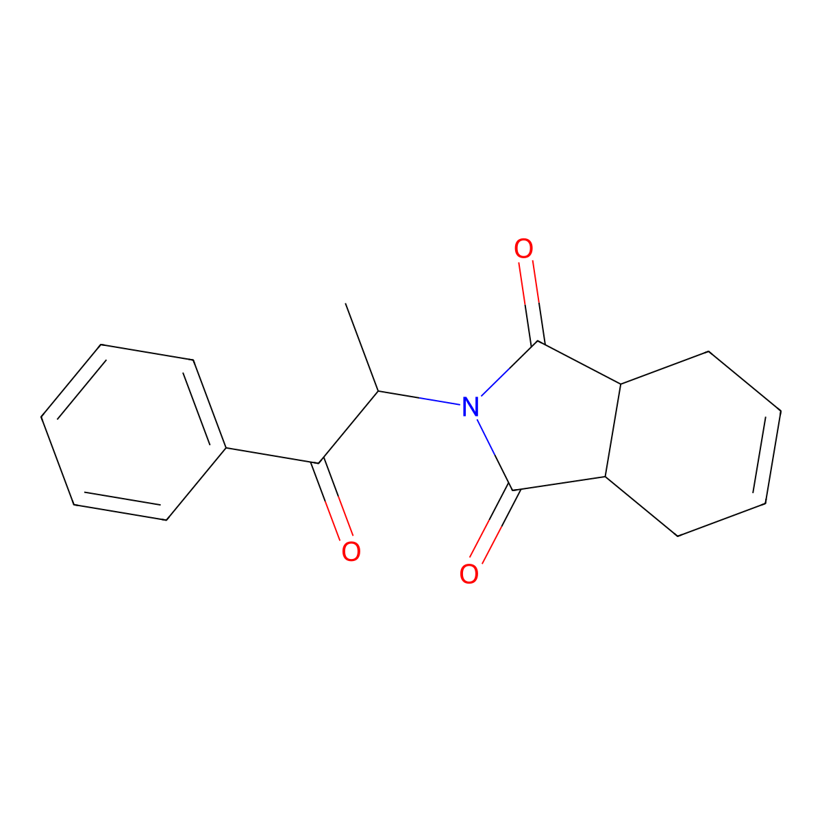 2-(1-Methyl-2-oxo-2-phenylethyl)-4,7,3a,7a-tetrahydroisoindole-1,3-dione molecular structure, CAS 1212147-20-0