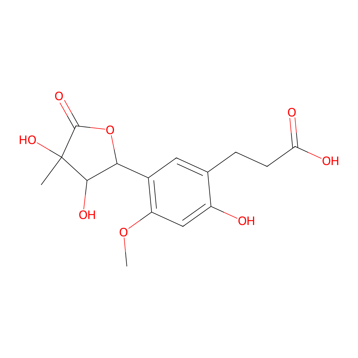 Secodihydro-hydramicromelin B molecular structure, CAS 1212148-58-7