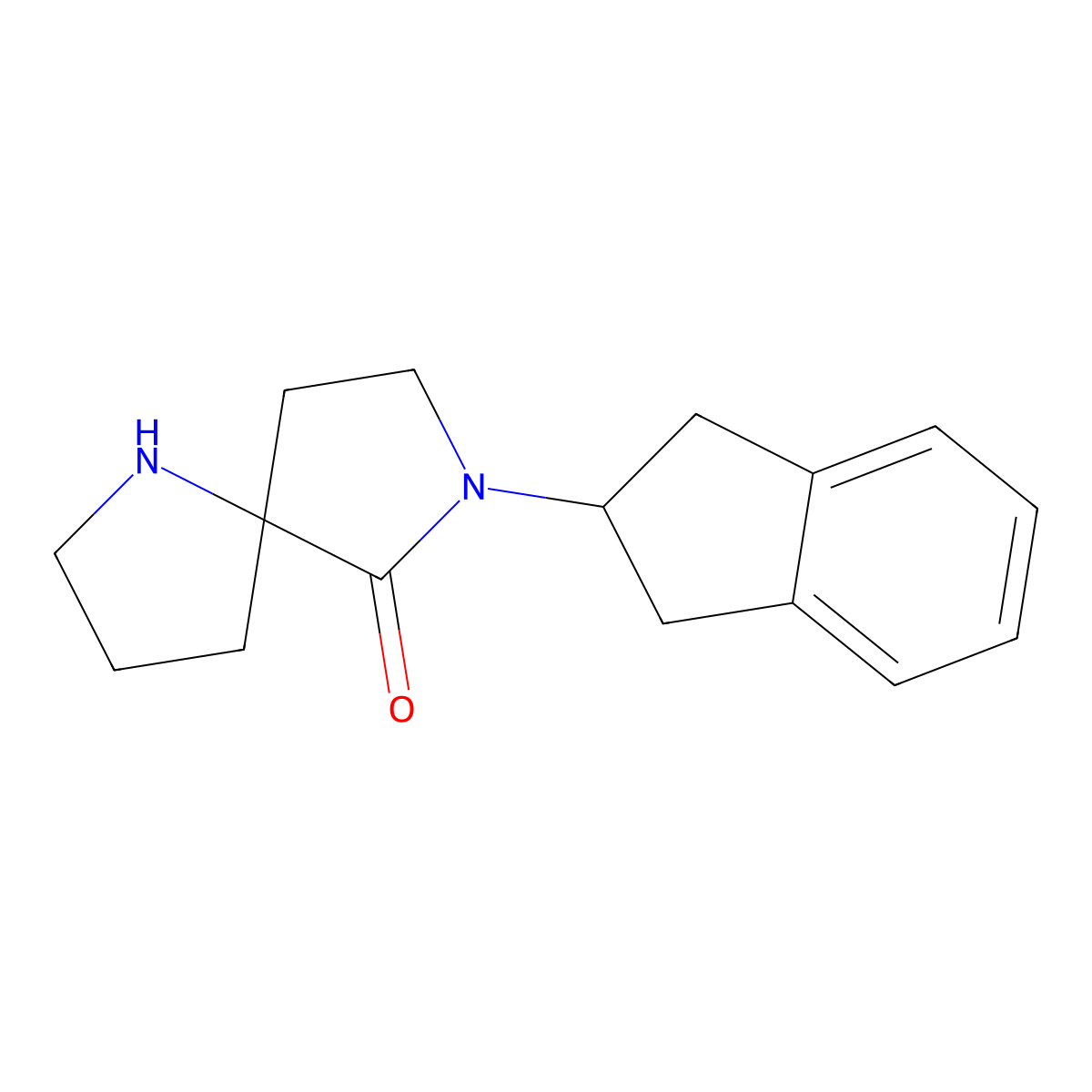(R)-7-(2,3-Dihydro-1H-inden-2-YL)-1,7-diazaspiro[4.4]nonan-6-one molecular structure, CAS 1212148-82-7