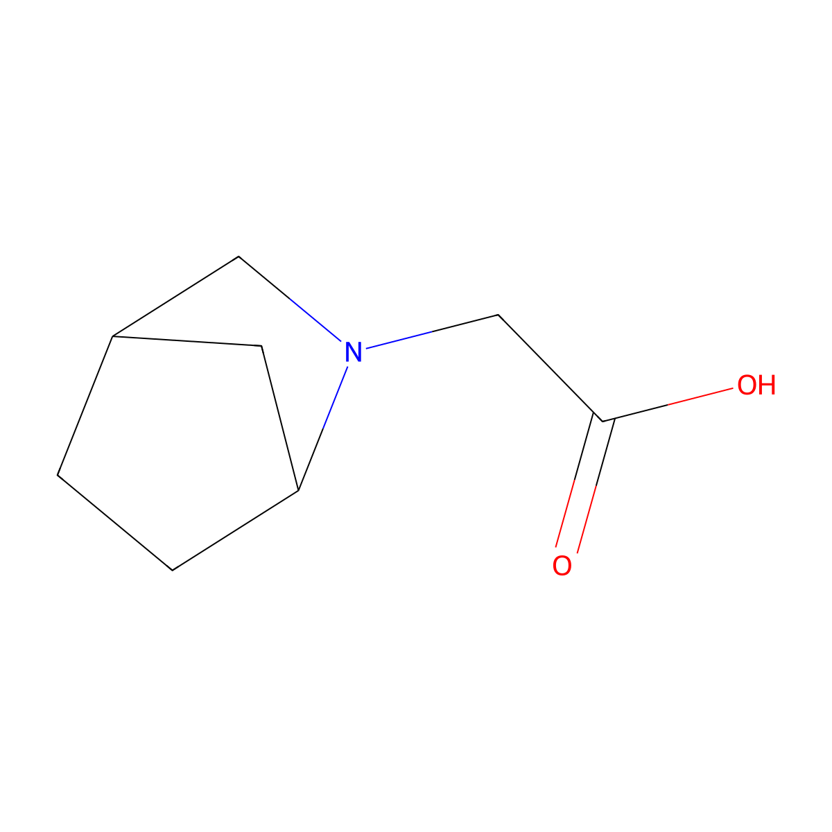 2-Azabicyclo[2.2.1]heptane-2-acetic acid molecular structure, CAS 1212149-60-4