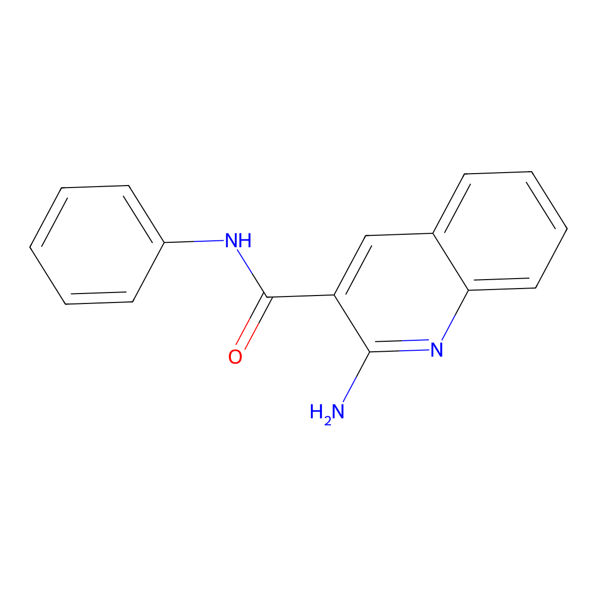 2-amino-N-phenylquinoline-3-carboxamide molecular structure, CAS 121217-60-5