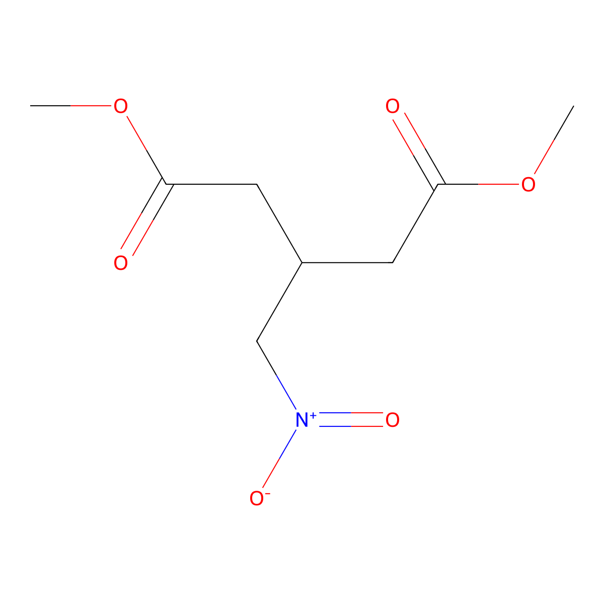 Dimethyl 3-(Nitromethyl)pentanedioate molecular structure, CAS 121218-70-0