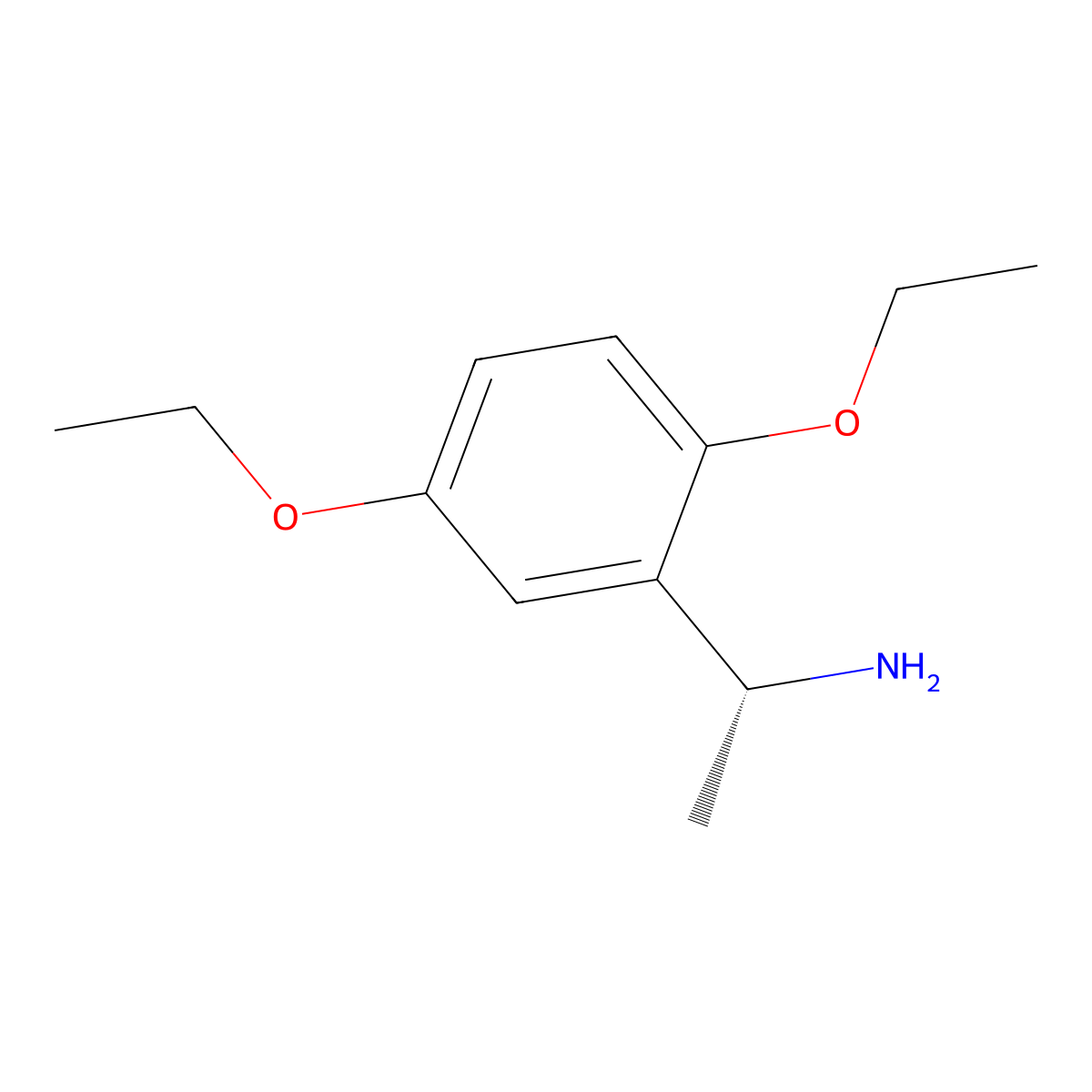 (1R)-1-(2,5-Diethoxyphenyl)ethan-1-amine molecular structure, CAS 1212182-89-2