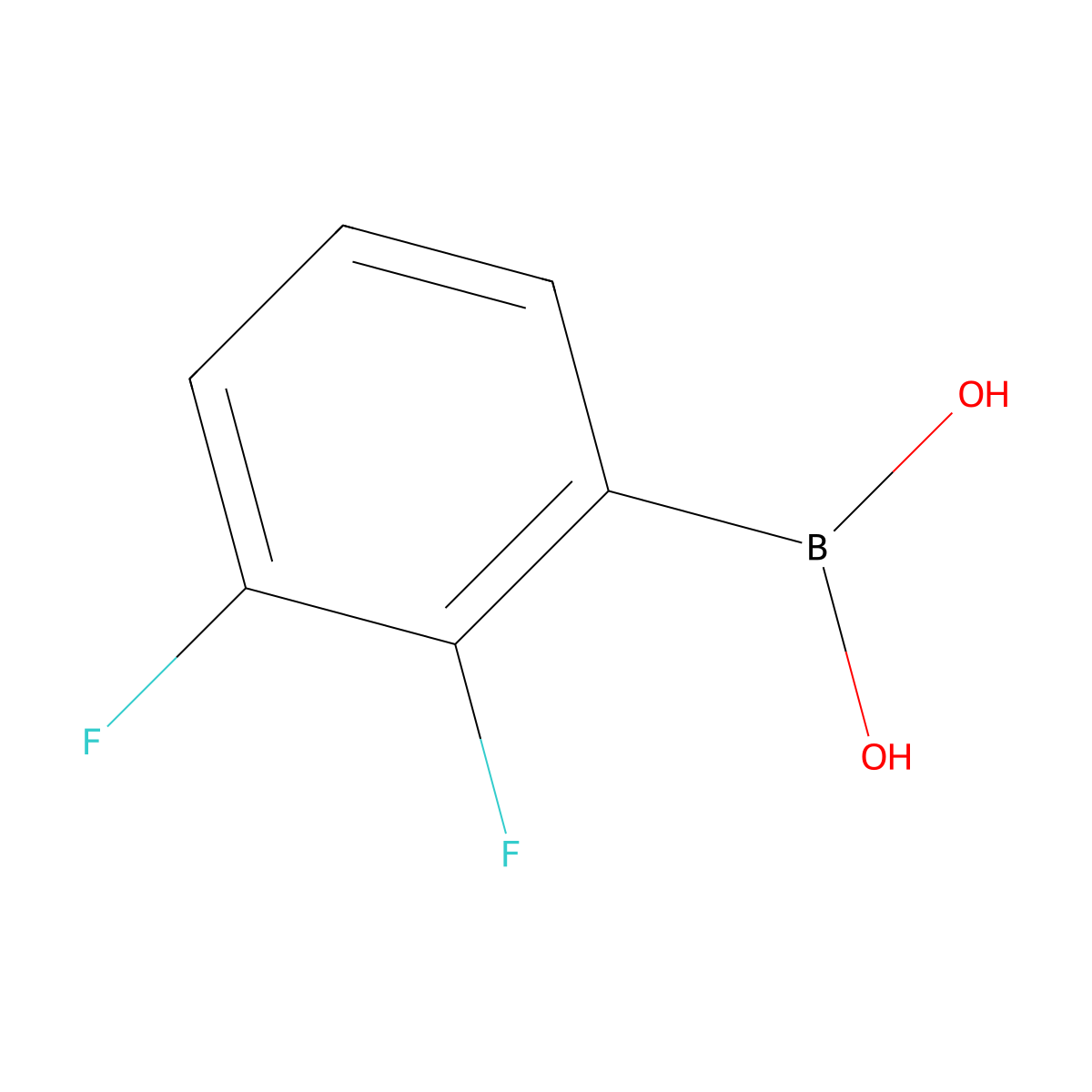 (2,3-Difluorophenyl)boronic acid molecular structure, CAS 121219-16-7