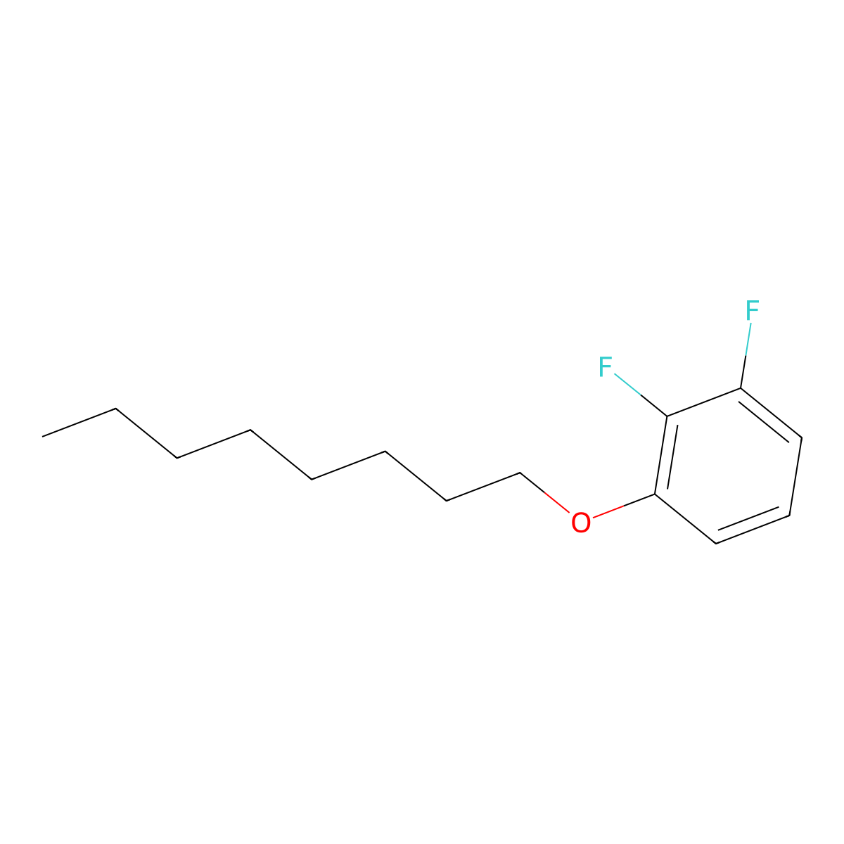 1,2-Difluoro-3-(octyloxy)benzene molecular structure, CAS 121219-21-4