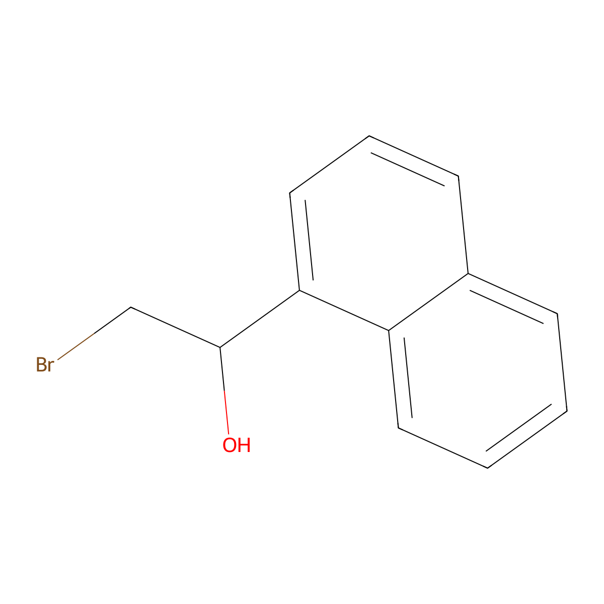 (1S)-2-bromo-1-(naphthalen-1-yl)ethan-1-ol molecular structure, CAS 1212197-51-7