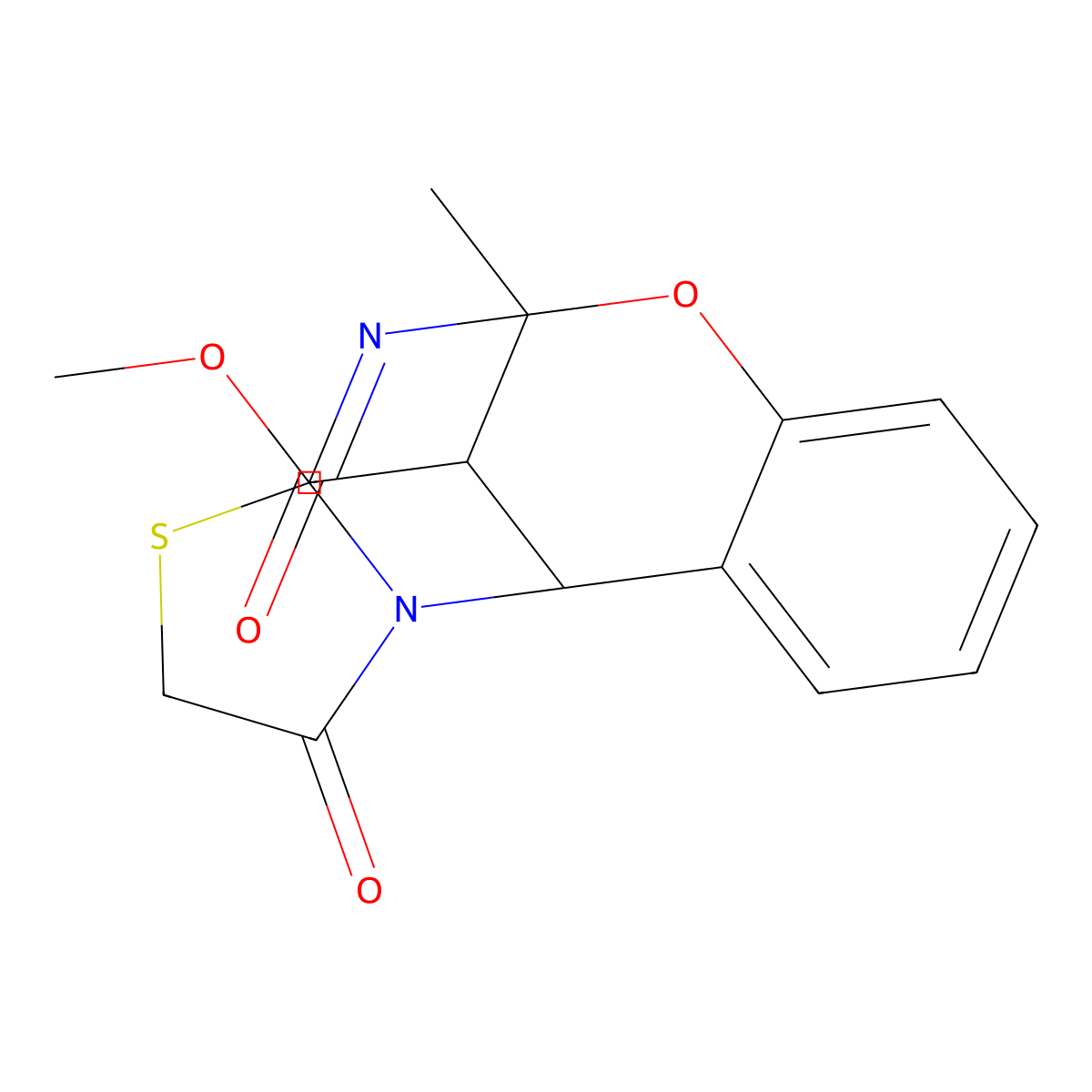 Methyl 5-methyl-1-oxo-1,2,5,11-tetrahydro-5,11-methanobenzo[g]thiazolo[2,3-d][1,3,5]oxadiazocine-13-carboxylate molecular structure, CAS 1212199-99-9