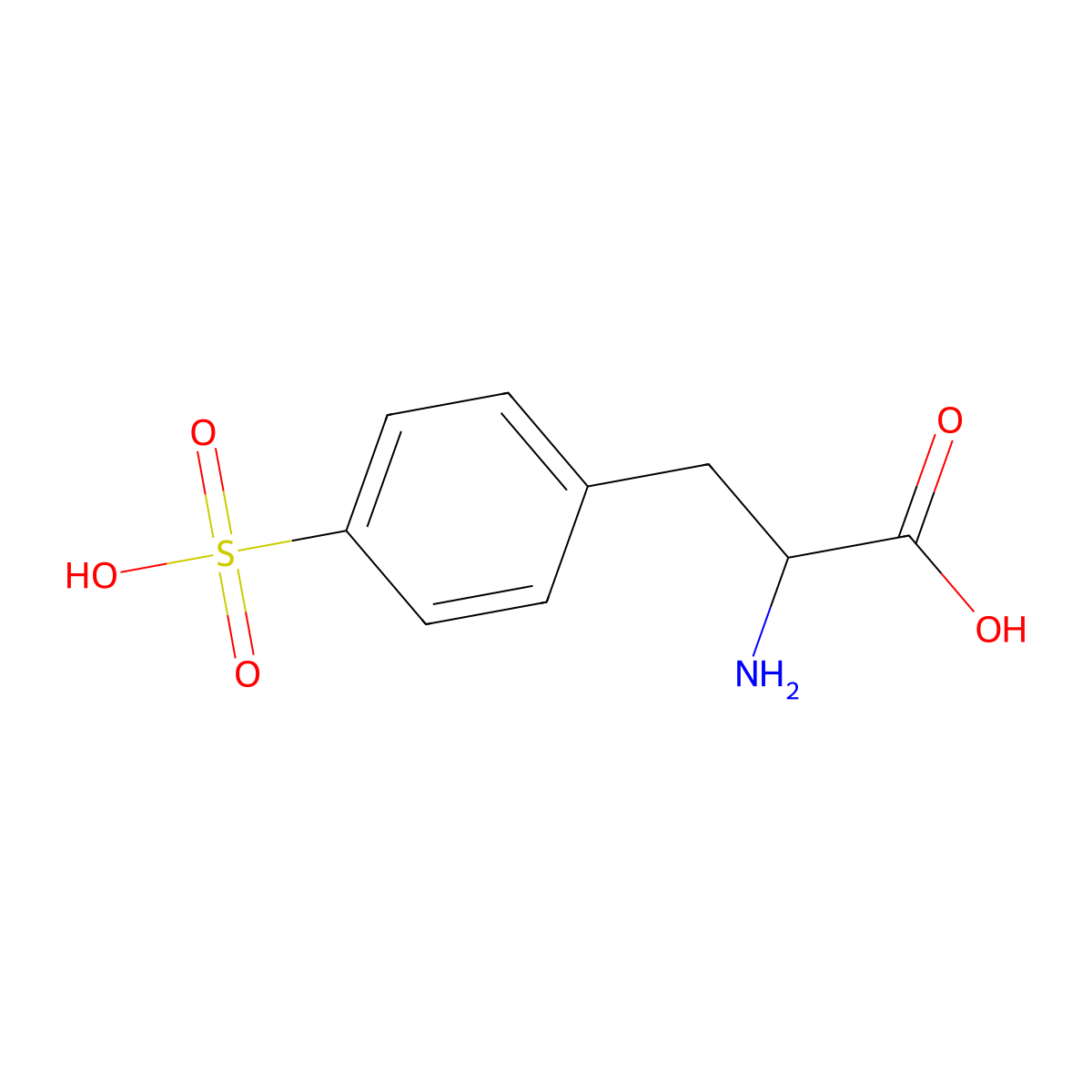4-Sulfonic acid-D-phenylalanine molecular structure, CAS 1212221-09-4