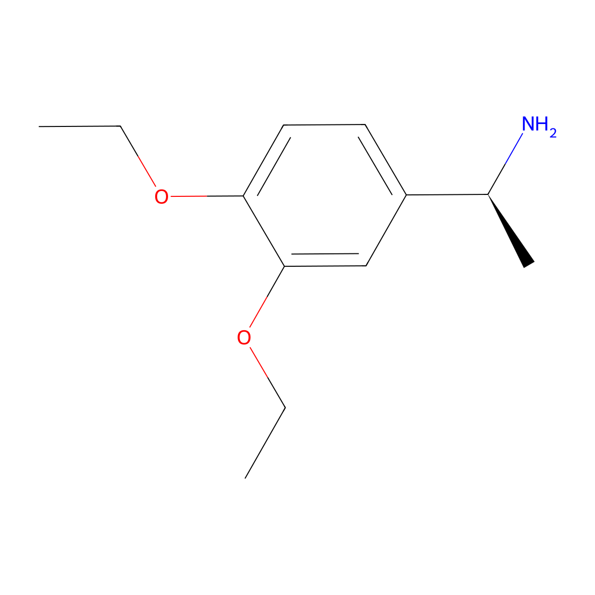 (1S)-1-(3,4-Diethoxyphenyl)ethan-1-amine molecular structure, CAS 1212221-99-2