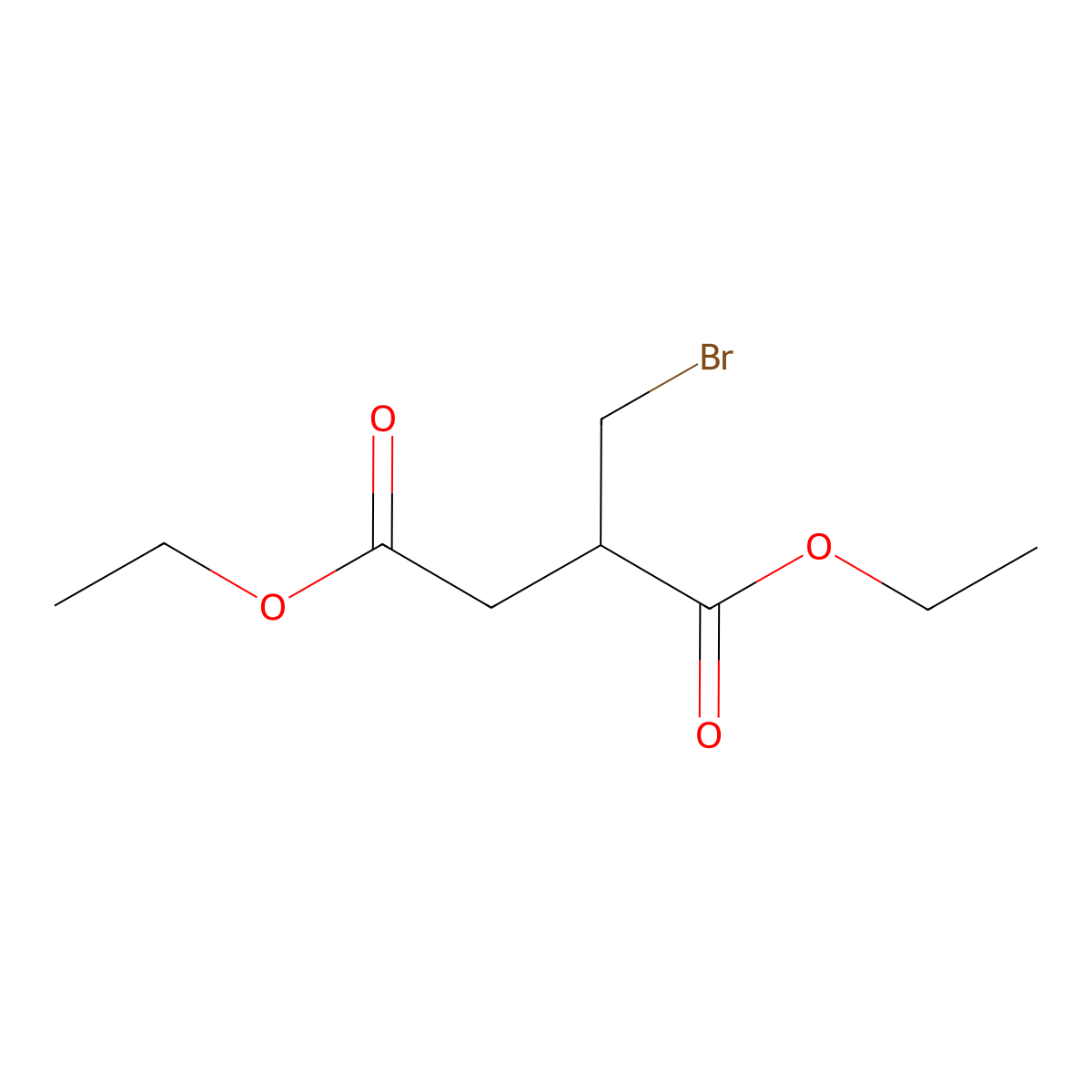 Diethyl 2-(bromomethyl)succinate molecular structure, CAS 121223-90-3