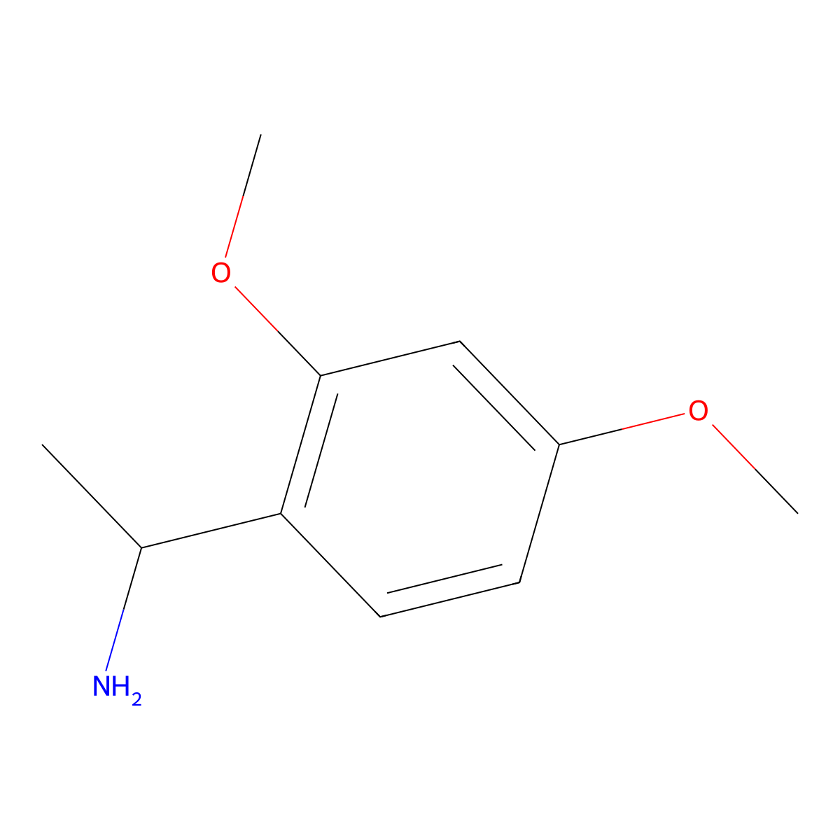 (1S)-1-(2,4-dimethoxyphenyl)ethan-1-amine molecular structure, CAS 1212264-50-0