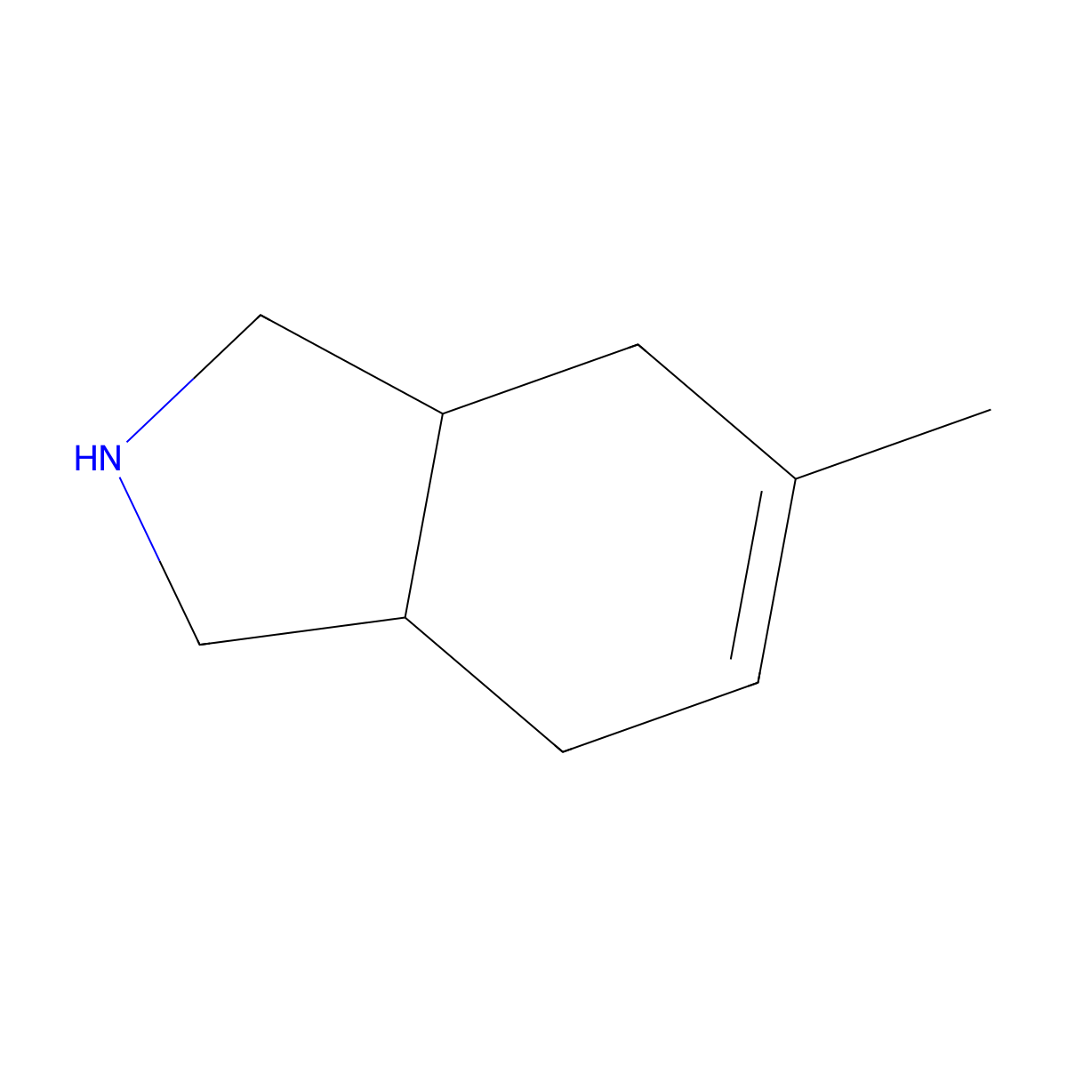 cis-5-Methyl-2,3,3a,4,7,7a-hexahydro-1H-isoindole molecular structure, CAS 1212269-83-4