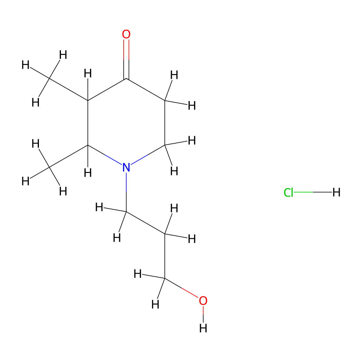 2,3-Dimethyl-1-(3-hydroxypropyl)-4-oxopiperidine hydrochloride molecular structure, CAS 1212271-13-0