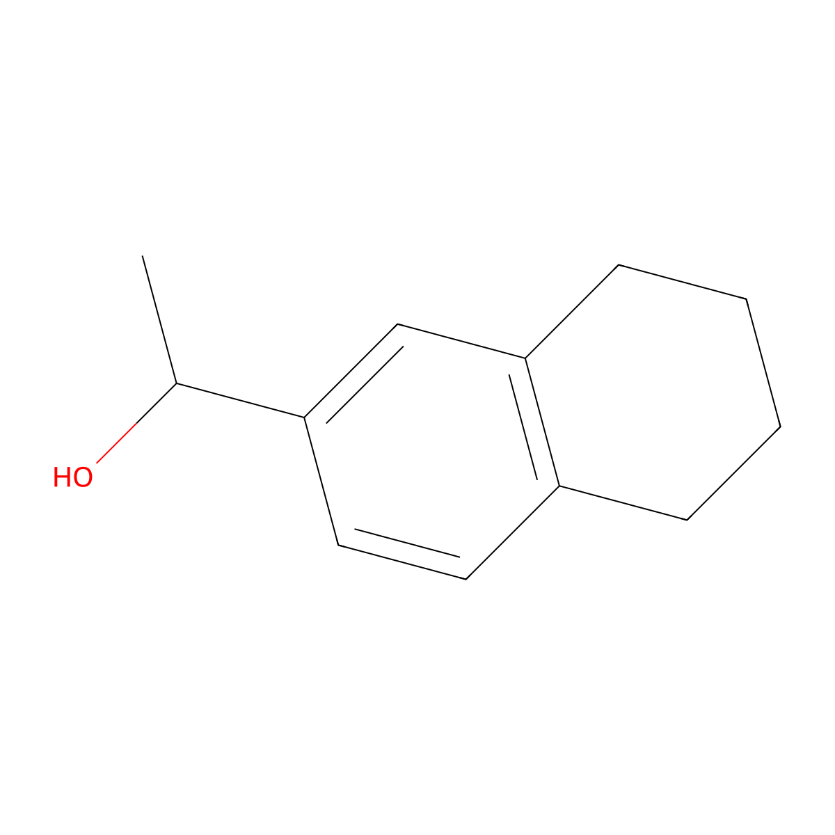 (1S)-1-(5,6,7,8-tetrahydronaphthalen-2-yl)ethan-1-ol molecular structure, CAS 1212283-95-8