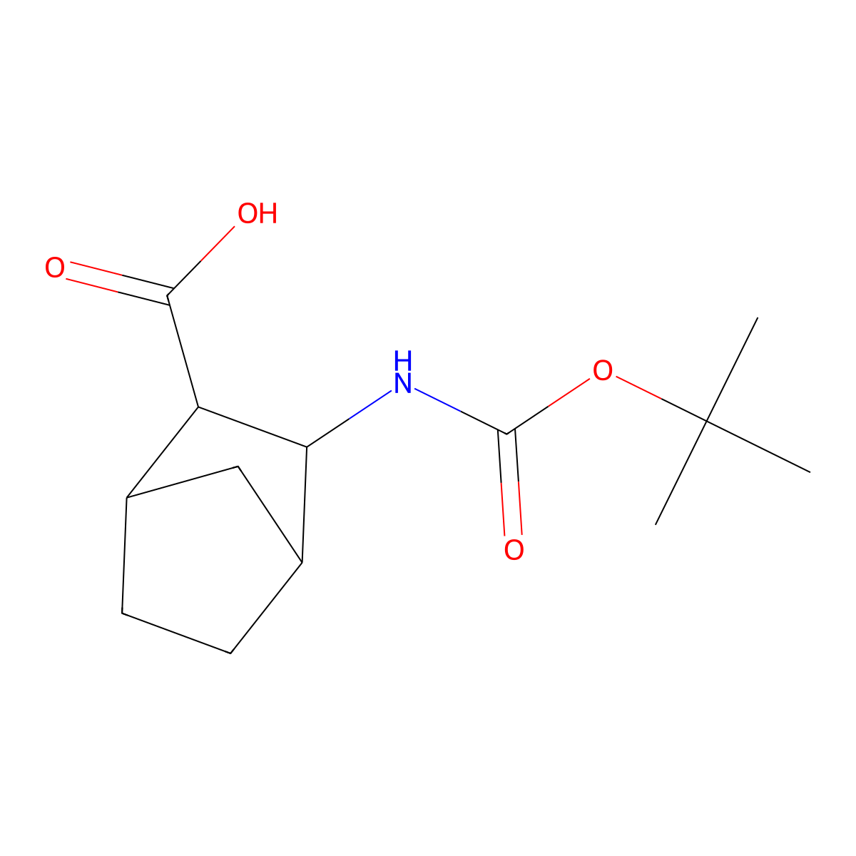 (1S,2S,3R,4R)-rel-3-((tert-Butoxycarbonyl)amino)bicyclo[2.2.1]heptane-2-carboxylic Acid molecular structure, CAS 1212306-15-4