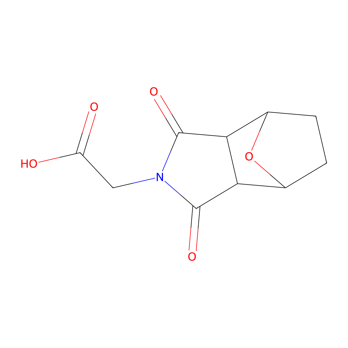 2-{3,5-Dioxo-10-oxa-4-azatricyclo[5.2.1.0,2,6]decan-4-yl}acetic acid molecular structure, CAS 1212310-79-6