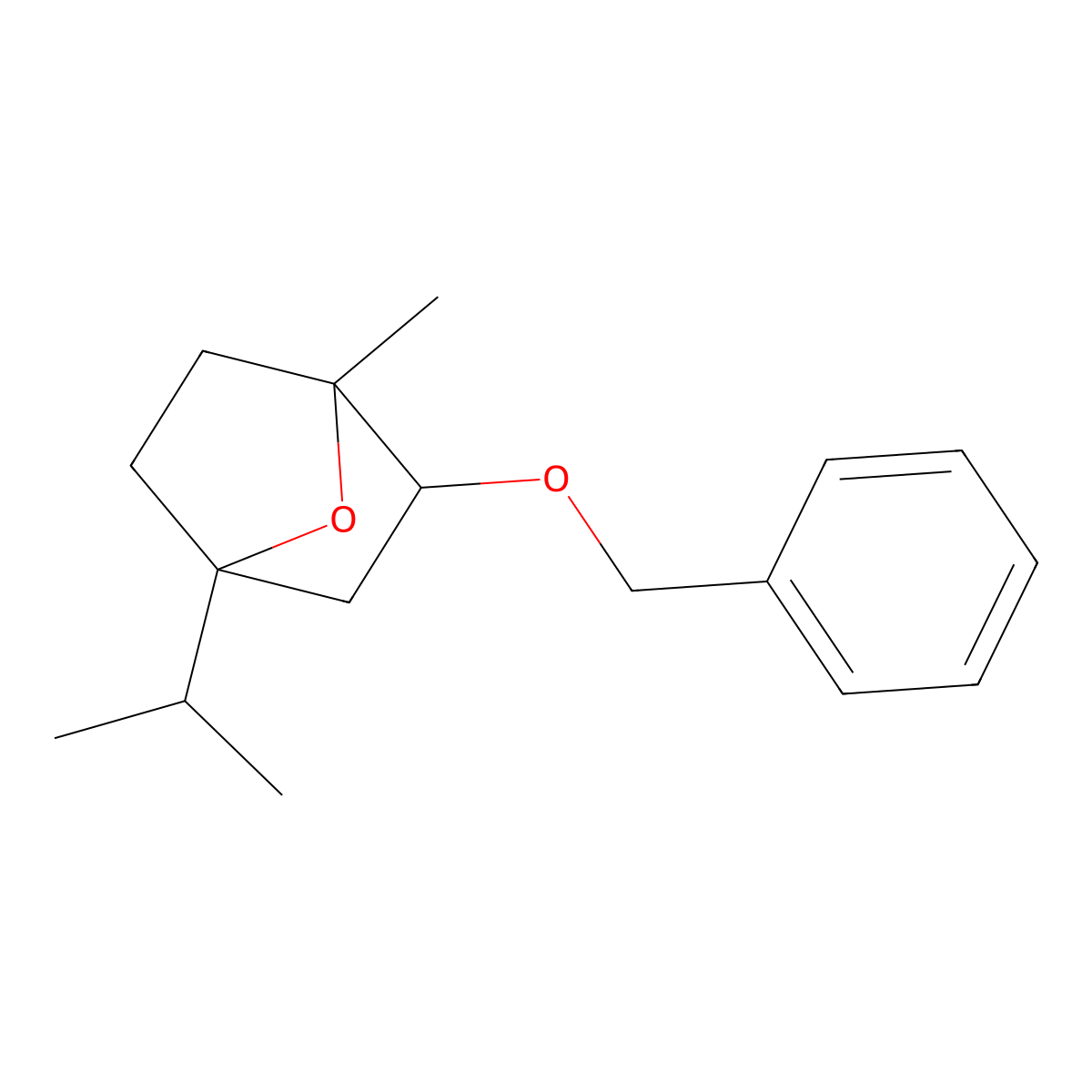 2-(Benzyloxy)-4-isopropyl-1-methyl-7-oxabicyclo[2.2.1]heptane molecular structure, CAS 1212318-48-3