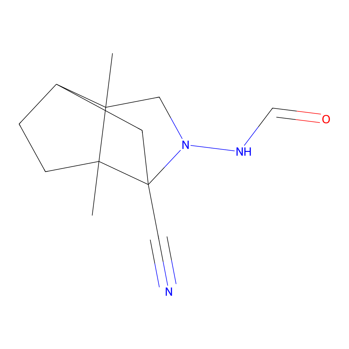 N-(1-cyano-3a,6a-dimethylhexahydro-1,4-methanocyclopenta[c]pyrrol-2(1H)-yl)formamide molecular structure, CAS 1212327-30-4