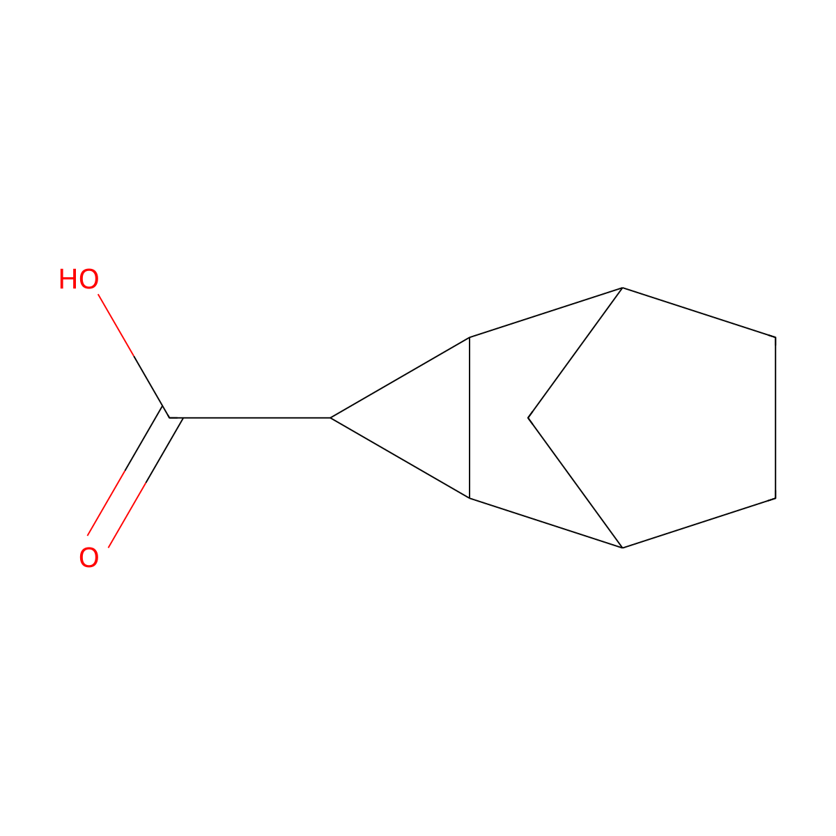 Tricyclo[3.2.1.02,4]octane-3-carboxylic acid molecular structure, CAS 1212345-30-6