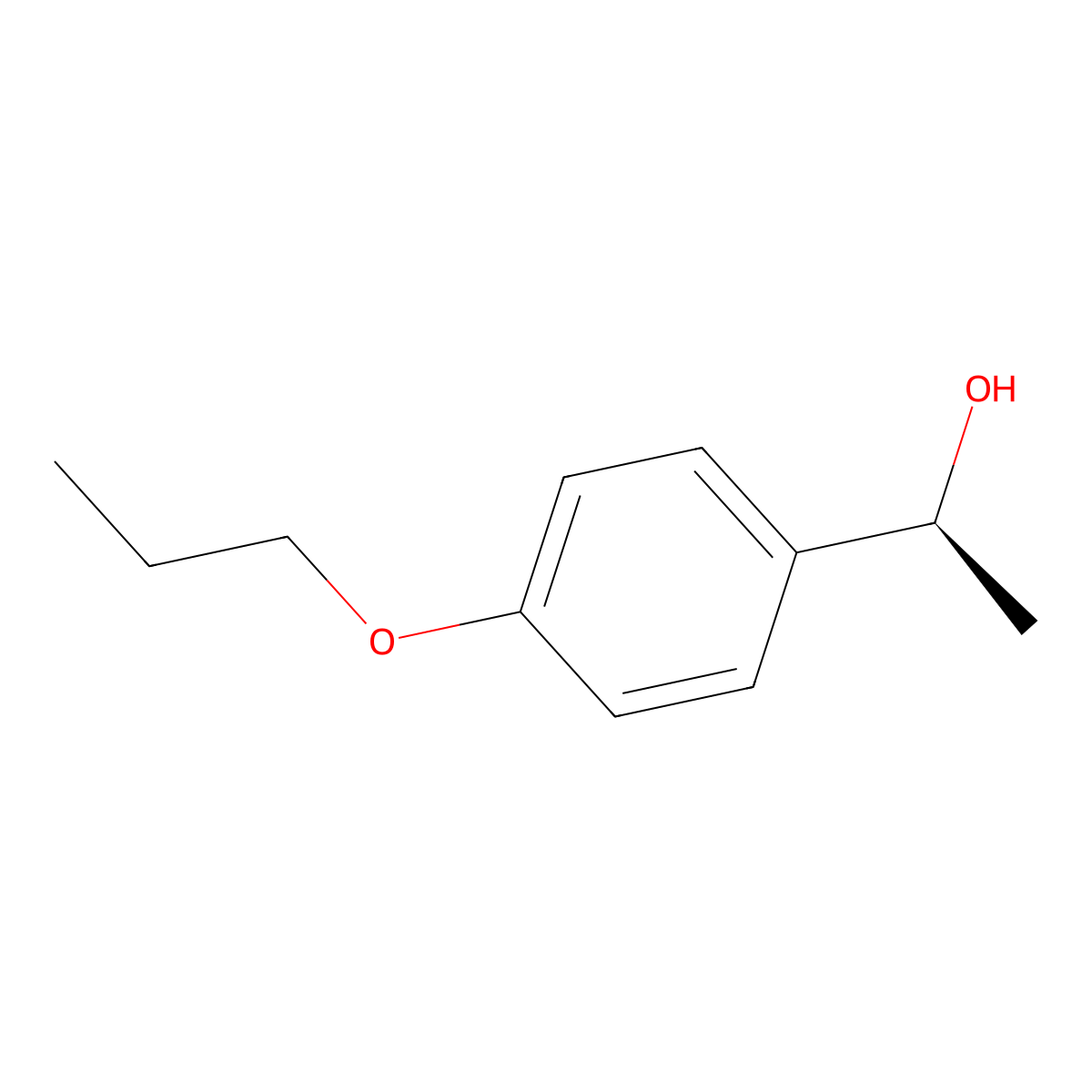(1S)-1-(4-Propoxyphenyl)ethan-1-ol molecular structure, CAS 1212356-23-4