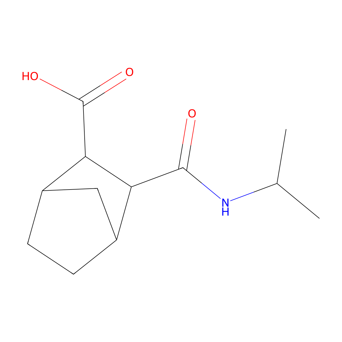 3-[(Isopropylamino)carbonyl]bicyclo[2.2.1]heptane-2-carboxylic acid molecular structure, CAS 1212364-74-3