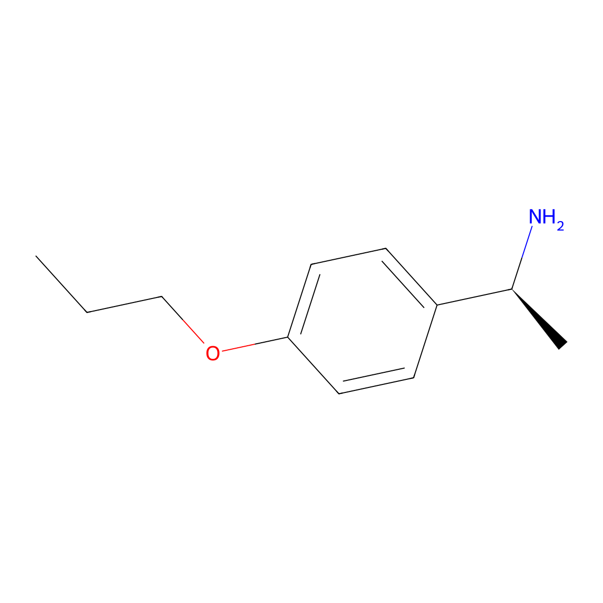 (1S)-1-(4-Propoxyphenyl)ethan-1-amine molecular structure, CAS 1212371-66-8