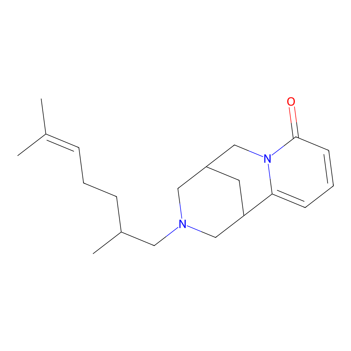 11-(2,6-Dimethylhept-5-enyl)-7,11-diazatricyclo[7.3.1.02,7]trideca-2,4-dien-6-one molecular structure, CAS 1212376-06-1
