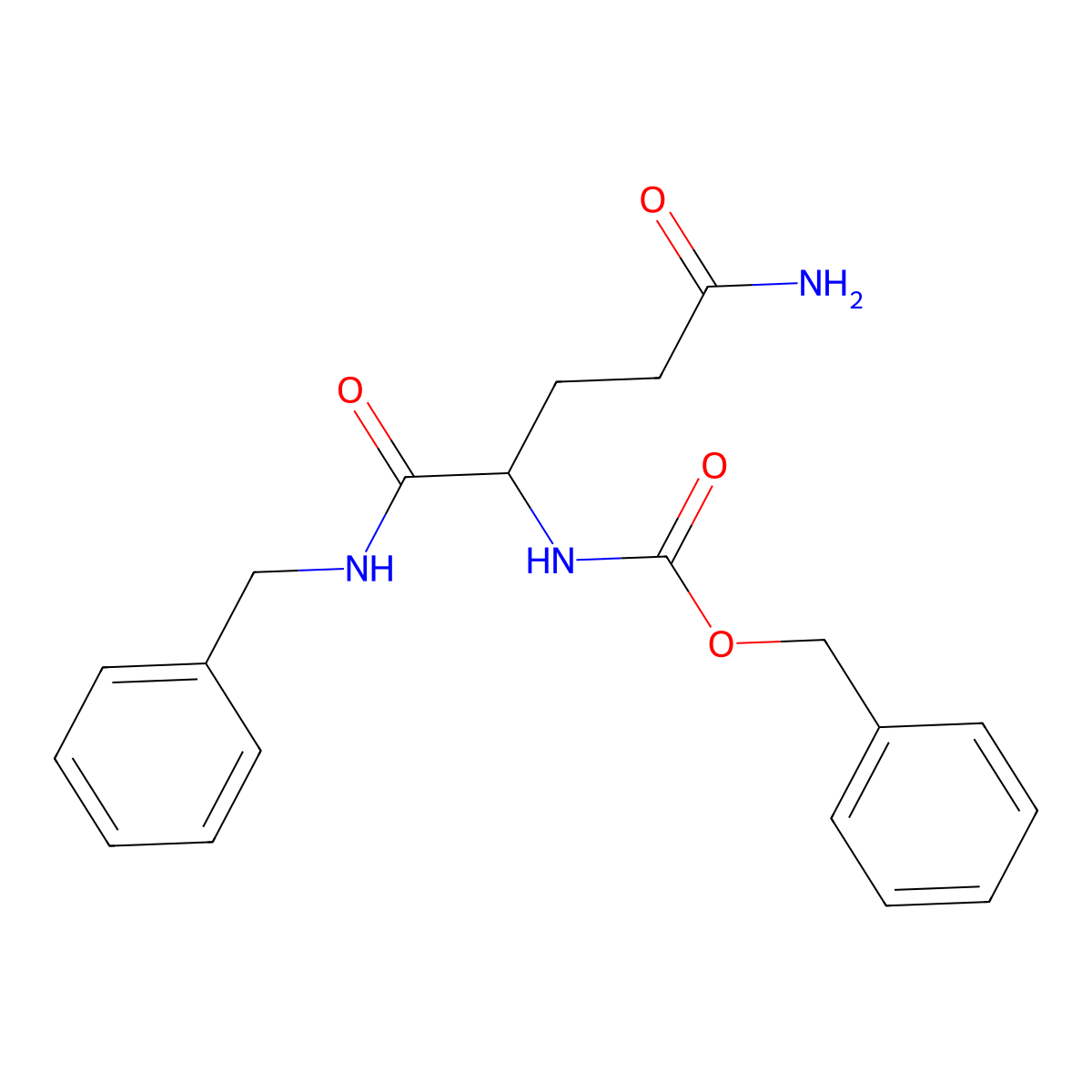 benzyl (S)-(5-amino-1-(benzylamino)-1,5-dioxopentan-2-yl)carbamate molecular structure, CAS 1212389-80-4