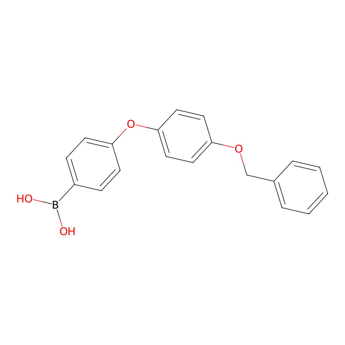 4-(4-(Benzyloxy)phenoxy)phenylboronic acid molecular structure, CAS 1212390-06-1