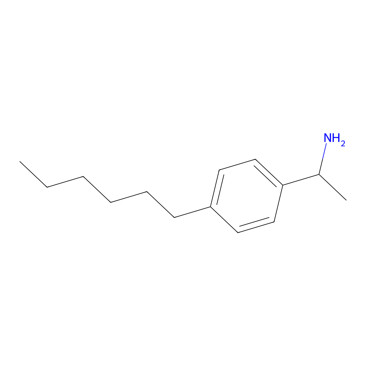 (1S)-1-(4-Hexylphenyl)ethan-1-amine molecular structure, CAS 1212401-55-2