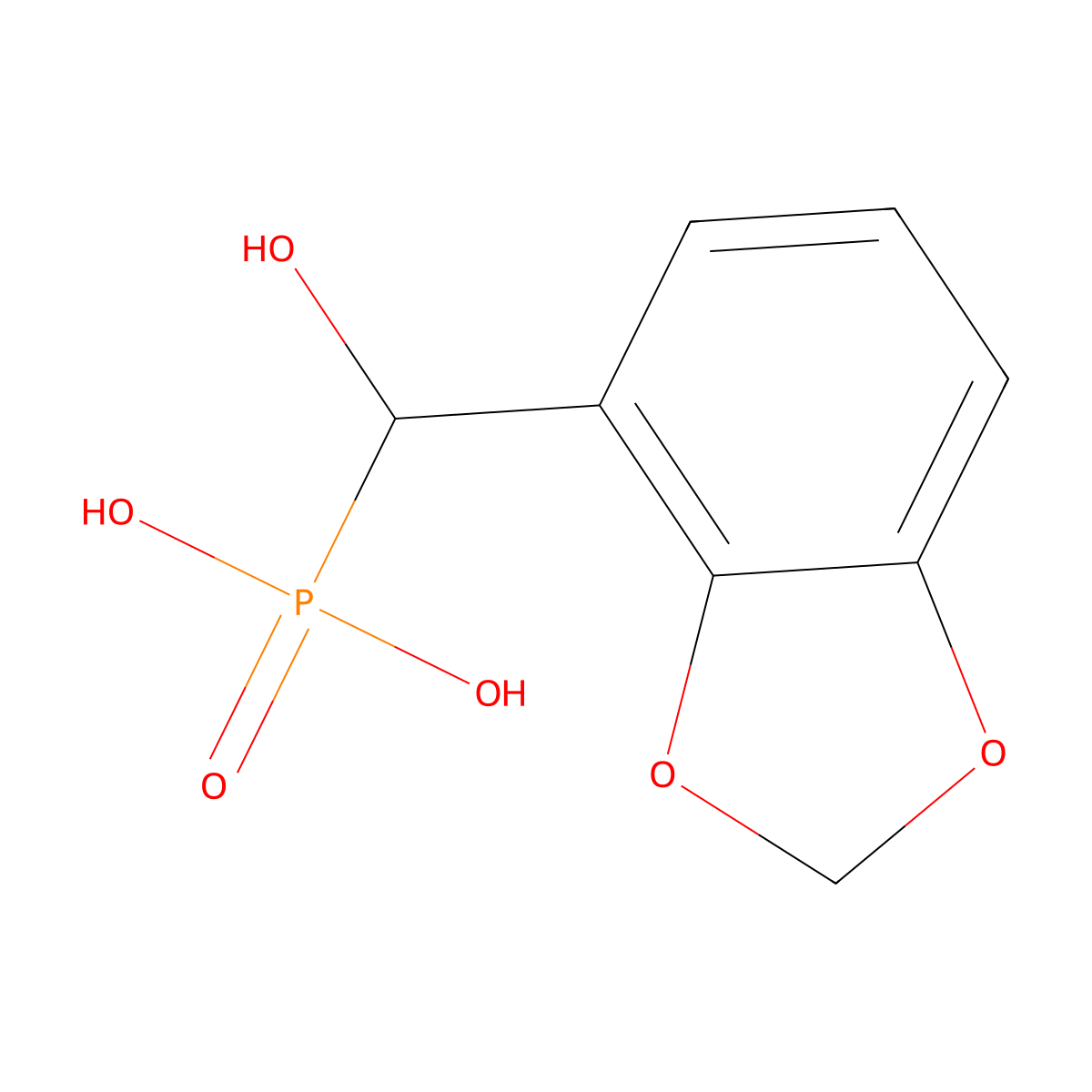 [(R)-(1,3-dioxaindan-4-yl)(hydroxy)methyl]phosphonic acid molecular structure, CAS 1212403-24-1