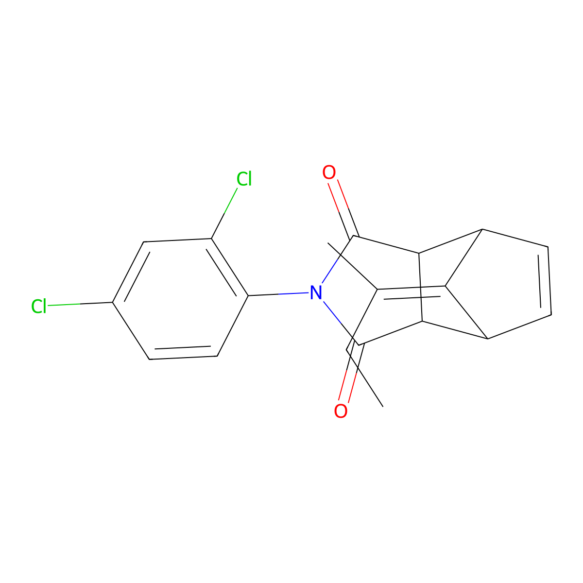 4-(2,4-Dichlorophenyl)-10-(1-methylpropylidene)-4-azatricyclo[5.2.1.0~2,6~]dec-8-ene-3,5-dione molecular structure, CAS 1212412-49-1