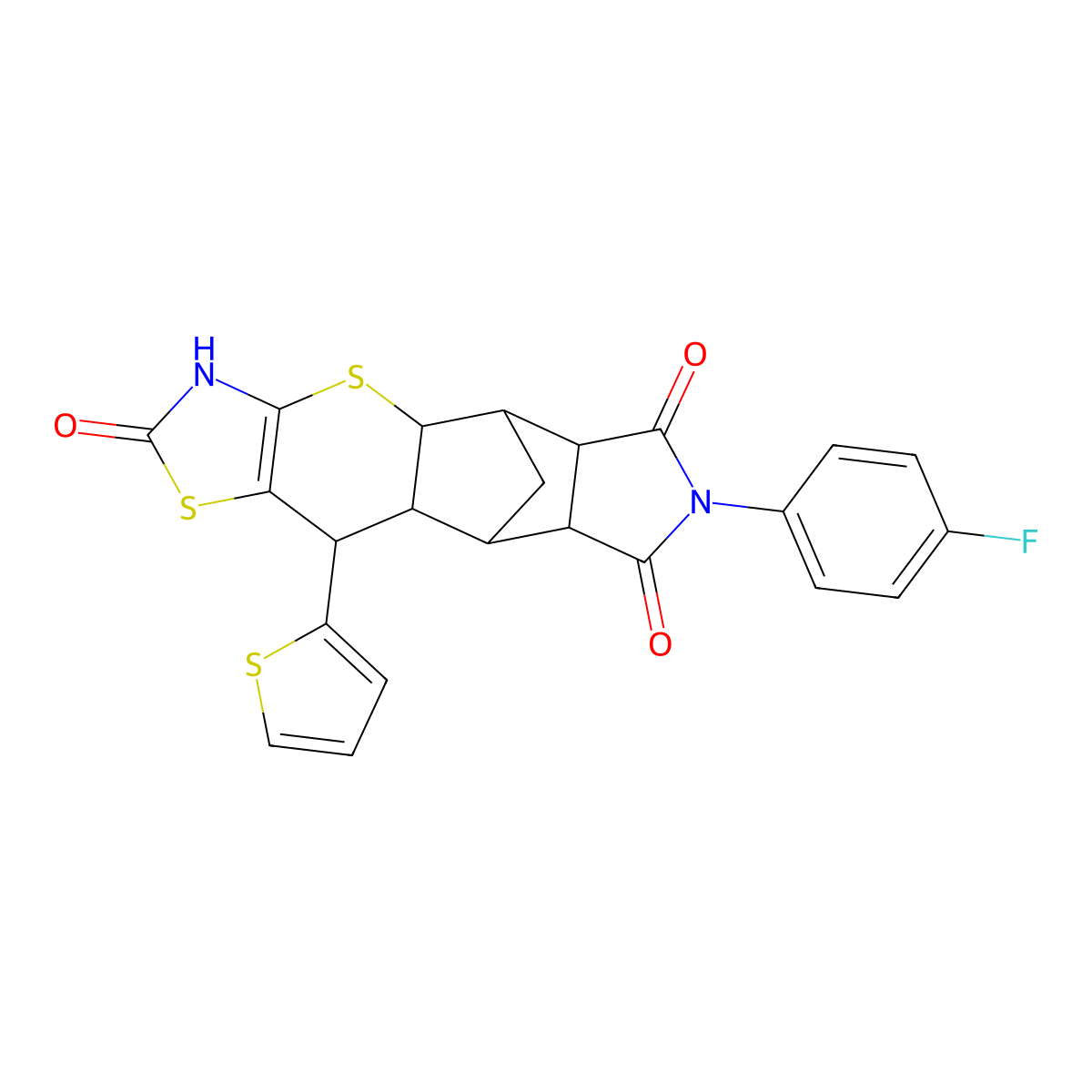 C23H17FN2O3S3 molecular structure, CAS 1212418-39-7