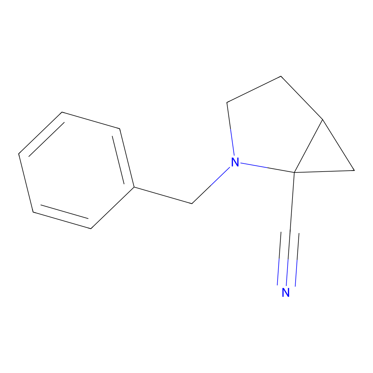 (1S,5R)-2-benzyl-2-azabicyclo[3.1.0]hexane-1-carbonitrile molecular structure, CAS 1212447-19-2