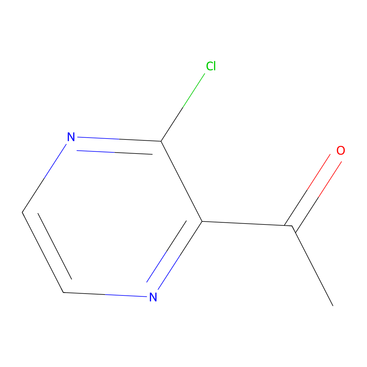 1-(3-Chloropyrazin-2-yl)ethanone molecular structure, CAS 121246-90-0