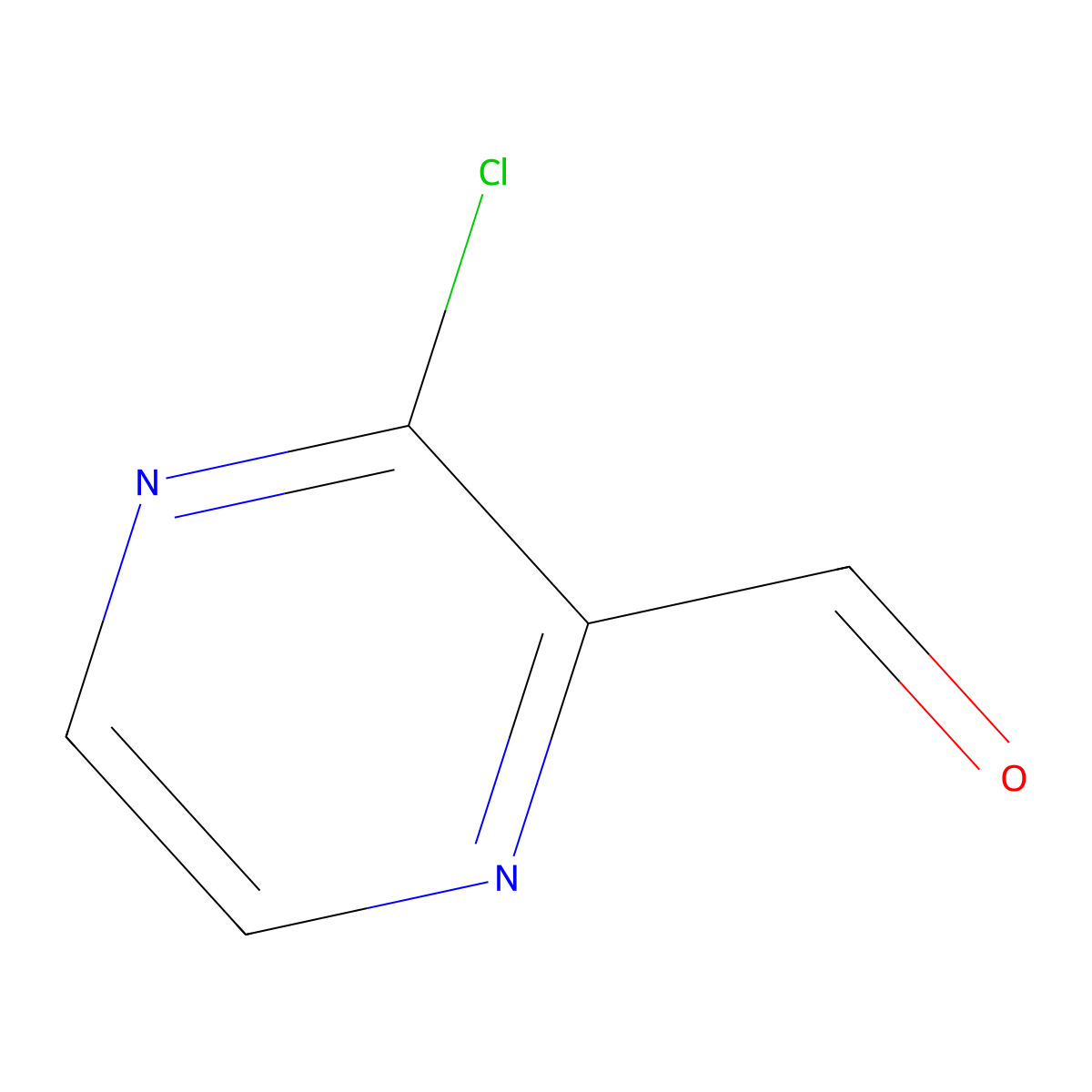 3-Chloropyrazine-2-carbaldehyde molecular structure, CAS 121246-96-6