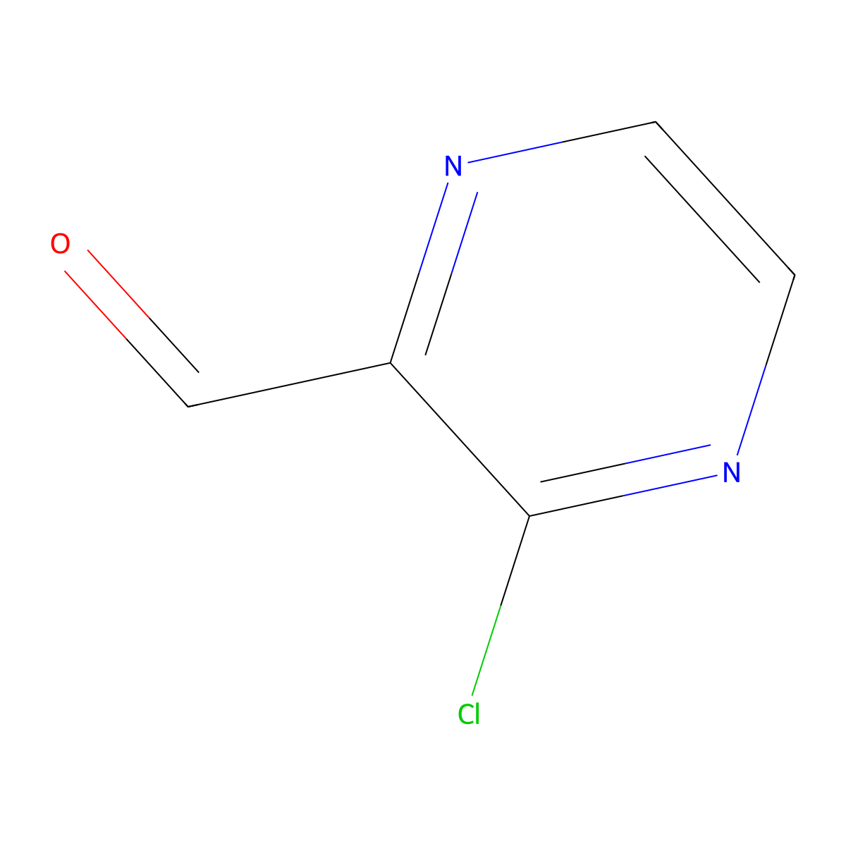 3-Chloropyrazine-2-carbaldehyde molecular structure, CAS 121246-96-6