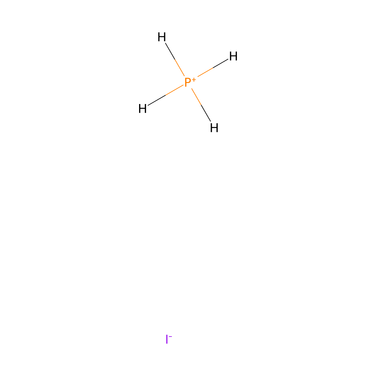 Phosphonium iodide molecular structure, CAS 12125-09-6