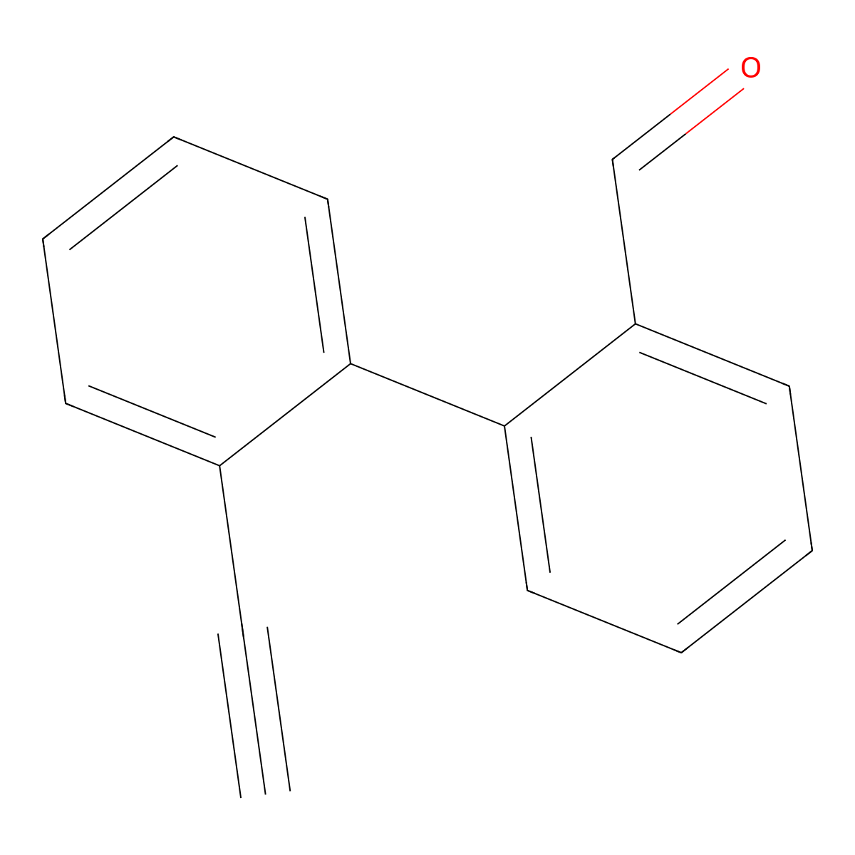 2'-Ethynyl-[1,1'-biphenyl]-2-carbaldehyde molecular structure, CAS 121254-41-9