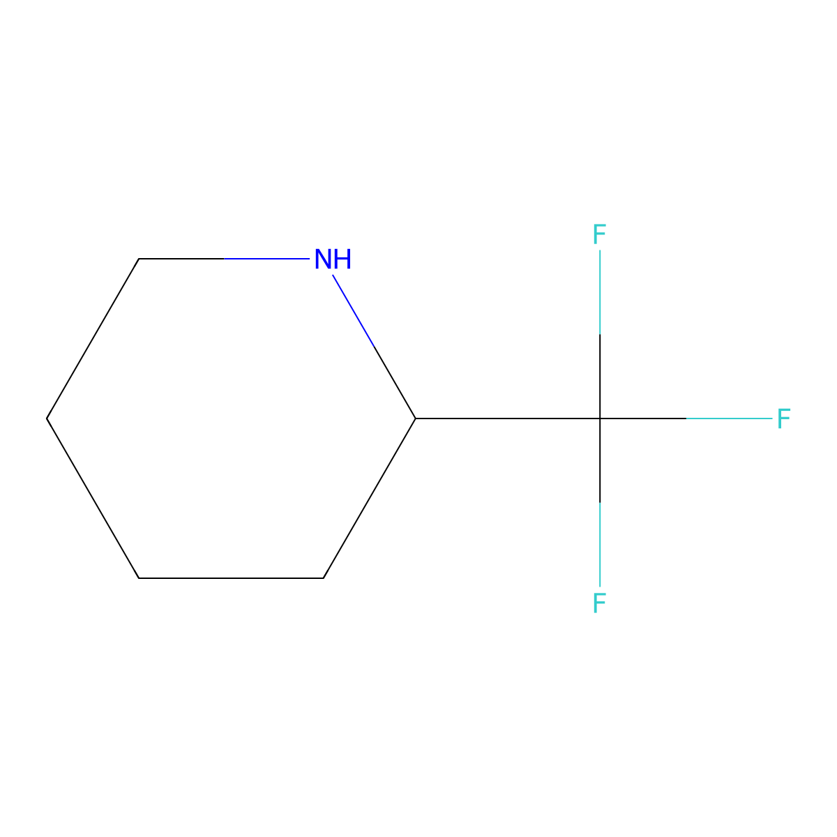(2R)-2-(Trifluoromethyl)piperidine molecular structure, CAS 1212734-83-2