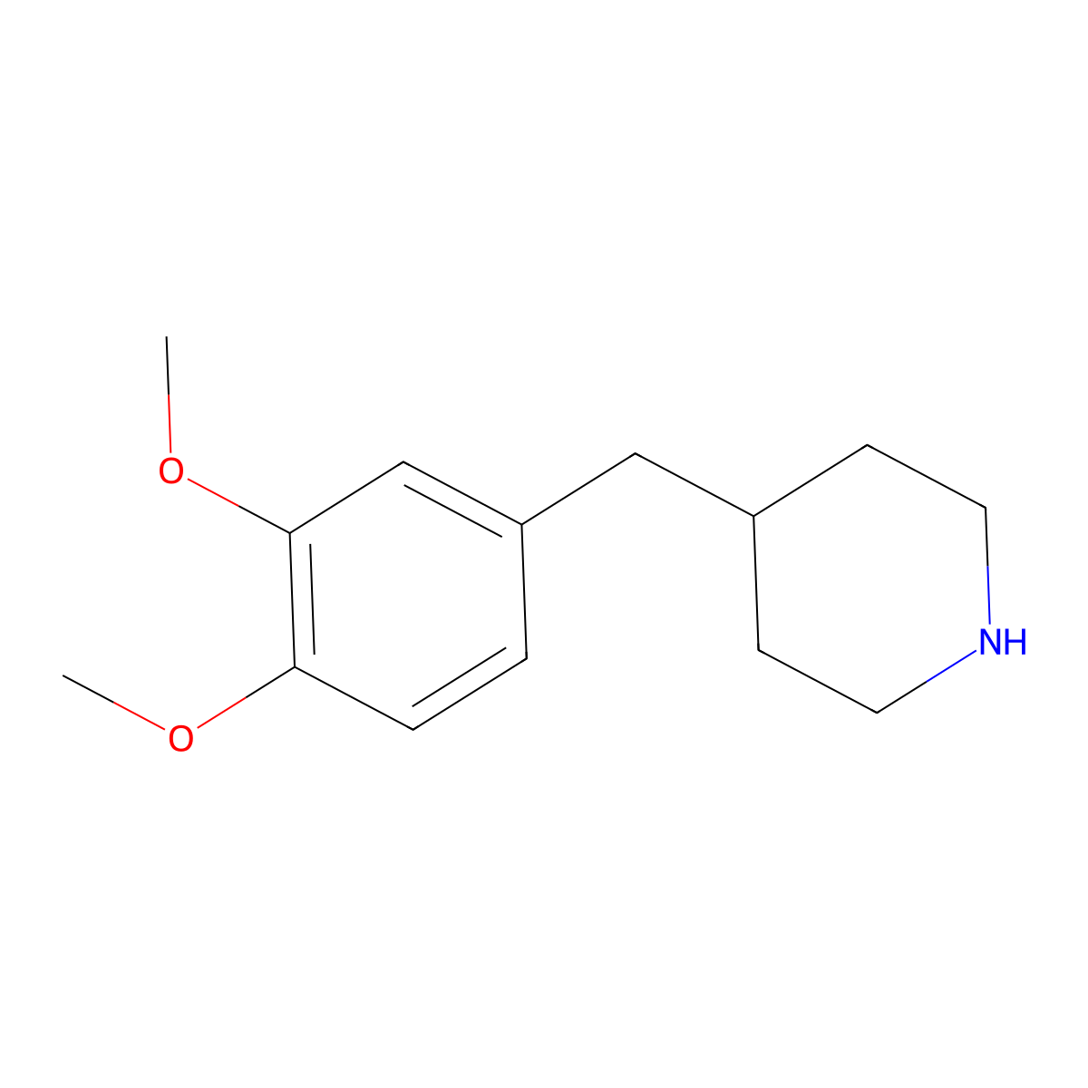 4-(3,4-Dimethoxy-benzyl)-piperidine molecular structure, CAS 121278-66-8