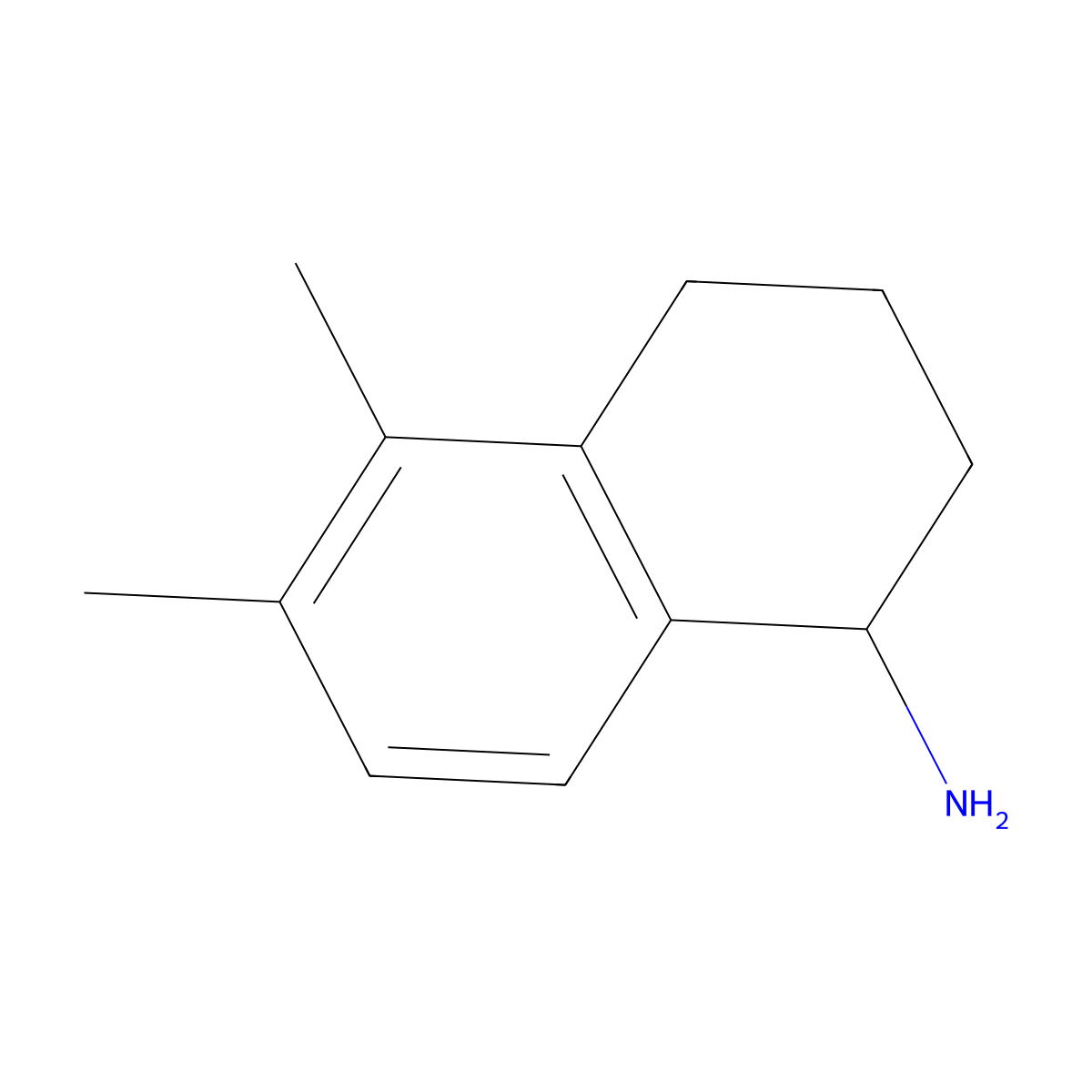 (R)-5,6-Dimethyl-1,2,3,4-tetrahydronaphthalen-1-amine molecular structure, CAS 1212799-16-0
