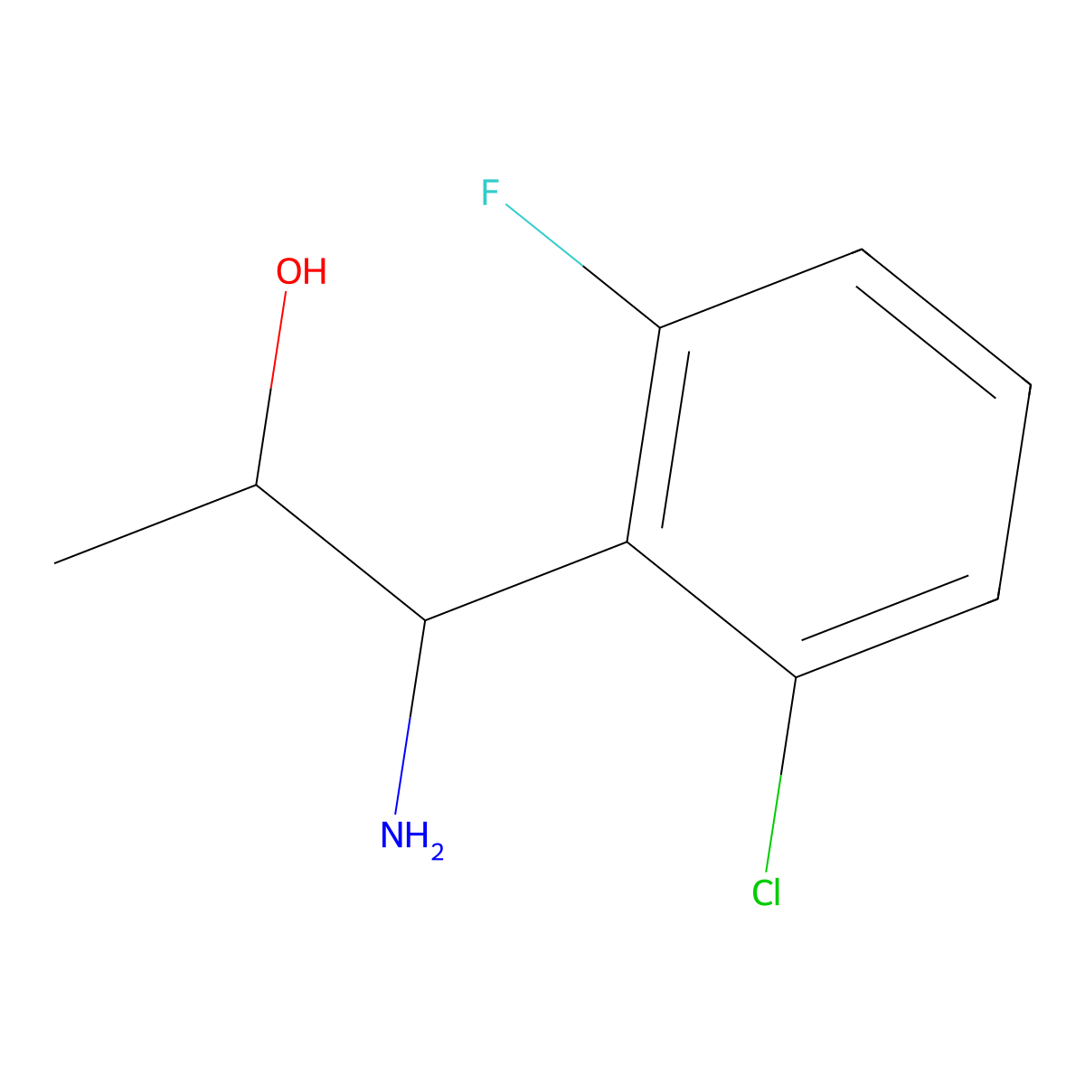 (1S,2R)-1-Amino-1-(6-chloro-2-fluorophenyl)propan-2-OL molecular structure, CAS 1212806-42-2